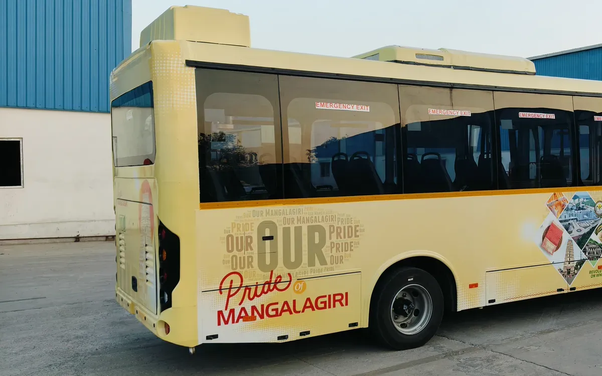 Olectra electric bus livery