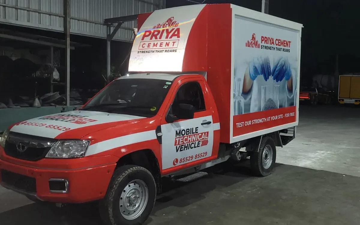 Priya Cement: Vehicle branding